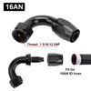 Picture of EVIL ENERGY 16AN Hose End Fitting 120 Degree Swivel for CPE Braided Fuel Hose Black
