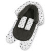 Picture of Travel Bug Baby & Toddler 2-in-1 Head Support Duo Head Support + Strap Covers for Car Seats, Strollers & Bouncers (Dots)