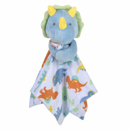 Picture of Minky Animal Snuggler Lovey Blanket for Kids, Babies, Boys, Girls, Gender Neutral Security Blanket with Stuffed Animal