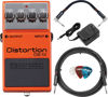 Picture of Boss DS-1X Distortion Bundle with Power Supply, Instrument Cable, Patch Cable, and Picks