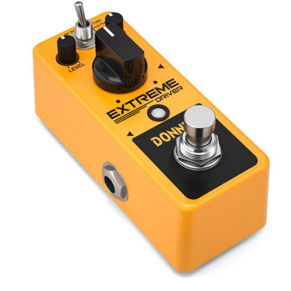 Picture of Donner Distortion Guitar Pedal, Extreme Driver Analog Turbo Distortion Effect 3 Modes True Bypass