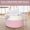 Picture of MEGASKET Pink Storage Baskets for Organizing, 22"X22"X14" XXXL Blanket Basket Living Room, Large Toy Basket, Soft Pink Cotton Rope Woven Baskets for Storage, Decorative Gifts Basket Bins for Nursery