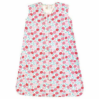 Picture of Touched by Nature Baby Organic Cotton Sleeveless Wearable Sleeping Bag, Sack, Blanket, Rosebud, 18-24 Months