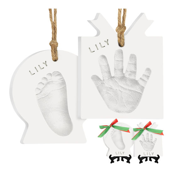 Picture of Baby Hand and Footprint Kit - Dog Paw Print Kit, Personalized Baby Footprint Kit, Baby Handprint Ornament Kit, Clay Handprint Ornament Kit for Babies, Baby Shower Gifts for Boys, Girls (Presents)