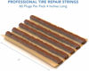 Picture of CKAuto 60pcs 4" Brown Tire Repair Strings, Automotive Tool Tire Repair Plugs for Tubeless Off-Road Tires Car, Bike, ATV, UTV, Wheelbarrow, Mower