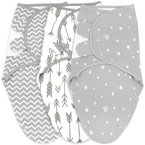 Picture of Bublo Baby Swaddles for Newborns Boy Girl - 3 Pack Baby Swaddles 3-6 Months - 3-6-Month swaddles -Baby Swaddle Sleep Sack - Infant Swaddle Sleeping Sack - Baby Swaddle Blanket Wrap (Galaxy)