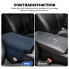 Picture of frani Car Center Console Cover,Leather Car Armrest Cover with 2 Storage Bags,Universal Car Arm Rest Cover,Car Interior Accessories Protector for Most Vehicle Blue
