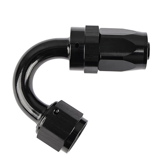 Picture of EVIL ENERGY 8AN Hose End Fitting 150 Degree Swivel for CPE Braided Fuel Hose Black