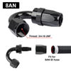 Picture of EVIL ENERGY 8AN Hose End Fitting 150 Degree Swivel for CPE Braided Fuel Hose Black