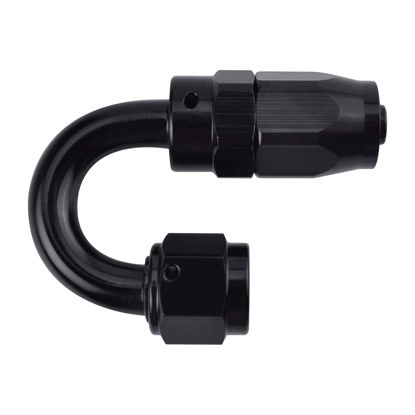 Picture of EVIL ENERGY 12AN Hose End Fitting 180 Degree Swivel for CPE Braided Hose Black