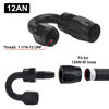 Picture of EVIL ENERGY 12AN Hose End Fitting 180 Degree Swivel for CPE Braided Hose Black
