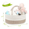 Picture of Maliton Diaper Caddy Organizer for Baby, Cotton Rope Baby Gift Basket, Portable Diaper Organizer for changing table, Diaper Nursery Storage Organizer for Baby Stuff, Baby Shower Gifts for Newborn