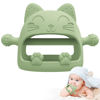 Picture of Baby Teethers 0-6 Months,Teething Toys for Babies 0-6 Months,Never Drop Baby Chew Toys for Teething Relief,Infant Hand Teether Pacifiers for 0-6 Months,Ideal Baby Toys Gifts for New Moms(Cartoon Cat)
