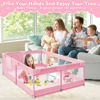 Picture of XVISHX Baby Playpen 50 x 50 Inch Play Pen Playards, Playpen for Babies and Toddlers, Baby Playard for Indoor & Outdoor Active Center Game Fence, with Skin-Friendly Fabric and Soft Breathable Mesh Pink