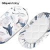 Picture of Gllquen Baby Bassinet Sheets 2 Pack, Breathable Cozy Fitted Mattress Sheet, Elastic Travel Crib Fashionable Floral Pattern, Standard Cradle Safe Sheets for Baby Boy Girls 33"X17" (Sea Turtle)
