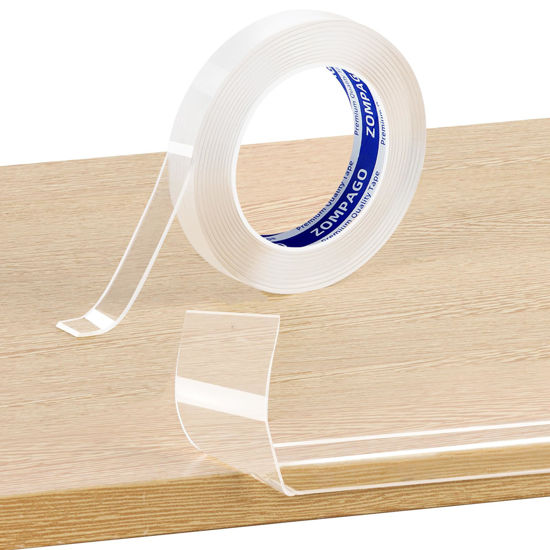 Picture of ZOMPAGO Clear Soft Corner Protectors for Furniture Strip,0.8in x9.84FT,Sharp Edge & Table Bumper,Window Edge,Wall Protector, Soft Corner Guards Safe for Proof,Table Corner Protectors in Family