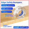 Picture of ZOMPAGO Clear Soft Corner Protectors for Furniture Strip,0.8in x9.84FT,Sharp Edge & Table Bumper,Window Edge,Wall Protector, Soft Corner Guards Safe for Proof,Table Corner Protectors in Family