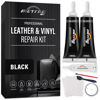 Picture of Black Leather Repair Kit for Car Interior, Leather Seat Repair Kit for Cars, Easily Repairs Furniture, Jacket, Chair, Sofa and Purse, Restores Faux, Artificial, Genuine Pleather With Easy Instructions