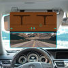 Picture of NAZZO Car Visor Extender Polarized, Sun Visor Extender for Car Attachment Sun Blocker, Anti-Glare Removable PC Lens to Expand Sunshade for Safe Driving, Brown