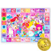 Picture of Quokka Playmats for Babies and Toddlers ABC Play Mat for Kids Baby Infants - Super Soft Plush Extra Thick (0.8cm) Large Alphabet Nursery Rug with Unicorn Princess - Padded Foldable Non-Slip Mat