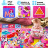 Picture of Quokka Playmats for Babies and Toddlers ABC Play Mat for Kids Baby Infants - Super Soft Plush Extra Thick (0.8cm) Large Alphabet Nursery Rug with Unicorn Princess - Padded Foldable Non-Slip Mat