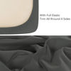 Picture of NTBAY 100% Brushed Microfiber Fitted Crib Sheet, Super Soft and Cozy 28x52 Crib Sheet for Standard Crib and Toddler Mattresses, Boys, Girls, Unisex, Dark Grey, 28x52 Inches