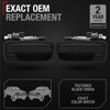 Picture of TRUBUILT1 AUTOMOTIVE Exterior Front Driver & Passenger Door Handle Replacement Set - Compatible with 1995-2004 Toyota Tacoma - Textured Black with Keyhole - OEM 69220-35020, 69210-35020