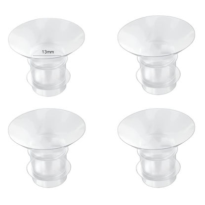 Picture of Flange Inserts 13mm for Medela,Spectra 24mm Shields/Flanges,Compatible with Momcozy S12 Pro/S9 Pro/S9/S12 Wearable Breast Pump,Reduce 24mm Nipple Tunnel Down to 13mm,4PCS
