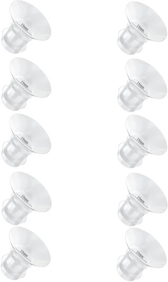 Picture of Flange Inserts 15mm for Medela,Spectra 24mm Shields/Flanges,Compatible with Momcozy S12 Pro/S9 Pro/S9/S12 Wearable Breast Pump,Reduce 24mm Nipple Tunnel Down to 15mm,10PCS