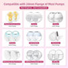 Picture of Flange Inserts 15mm for Medela,Spectra 24mm Shields/Flanges,Compatible with Momcozy S12 Pro/S9 Pro/S9/S12 Wearable Breast Pump,Reduce 24mm Nipple Tunnel Down to 15mm,10PCS