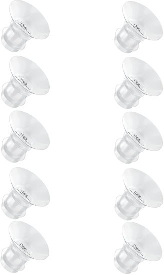 Picture of Flange Inserts 17mm for Medela,Spectra 24mm Shields/Flanges,Compatible with Momcozy S12 Pro/S9 Pro/S9/S12 Wearable Breast Pump,Reduce 24mm Nipple Tunnel Down to 17mm,10PCS