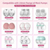 Picture of Flange Inserts 17mm for Medela,Spectra 24mm Shields/Flanges,Compatible with Momcozy S12 Pro/S9 Pro/S9/S12 Wearable Breast Pump,Reduce 24mm Nipple Tunnel Down to 17mm,10PCS