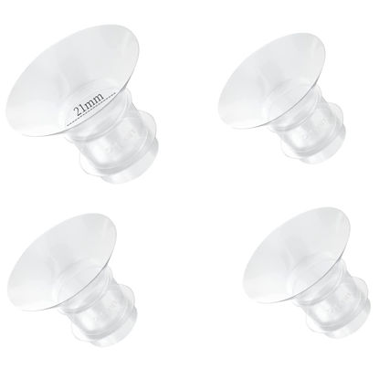 Picture of Flange Inserts 21mm for Medela,Spectra 24mm Shields/Flanges,Compatible with Momcozy S12 Pro/S9 Pro/S9/S12 Wearable Breast Pump,Reduce 24mm Nipple Tunnel Down to 21mm,4PCS