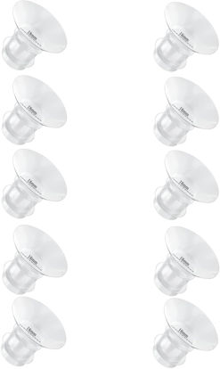 Picture of Flange Inserts 18mm for Medela,Spectra 24mm Shields/Flanges,Compatible with Momcozy S12 Pro/S9 Pro/S9/S12 Wearable Breast Pump,Reduce 24mm Nipple Tunnel Down to 18mm,10PCS