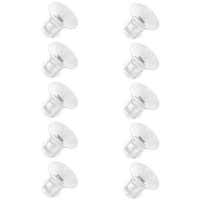 Picture of Flange Inserts 13/15/17/19/21mm 10PC Compatible with Momcozy S12 pro/S9 pro/S9/S10/S12/Medela/TSRETE/Spectra/Bellababy etc 24mm Wearable Breast Pump, Reduce 24mm Tunnel Down to Correct Size