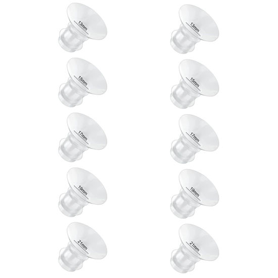 Picture of Flange Inserts 13/15/17/19/21mm 10PC Compatible with Momcozy S12 pro/S9 pro/S9/S10/S12/Medela/TSRETE/Spectra/Bellababy etc 24mm Wearable Breast Pump, Reduce 24mm Tunnel Down to Correct Size