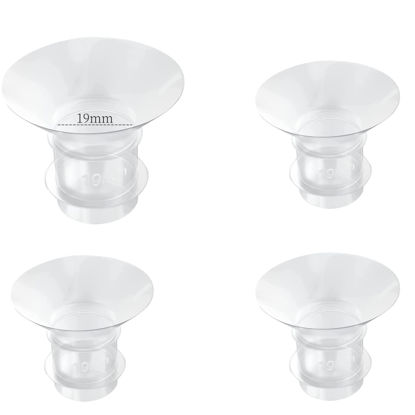 Picture of Flange Inserts 19mm for Medela,Spectra 24mm Shields/Flanges,Compatible with Momcozy S12 Pro/S9 Pro/S9/S12 Wearable Breast Pump,Reduce 24mm Nipple Tunnel Down to 19mm,4PCS
