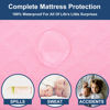 Picture of Wonder Living Baby Bassinet Mattress Compatible with Dream On Me/Fisher-Price Baby Bedside Sleeper, Breathable, Premium Foam, Oval Shaped with Removal Waterproof Cover,15" x 30" x 2''