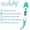 Picture of OCCObaby Clinical Digital Baby Thermometer - LCD, Flexible Tip, 10 Second Quick Accurate Fever Read Rectal Oral & Underarm Use - Waterproof Thermometer for Infants & Toddlers