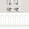 Picture of Baby Proofing Cabinets, Sliding Cabinet Locks for Babies, Adjustable U Shaped Baby Safety Locks, Childproof Cabinet Latch for Kitchen, Bathroom, Drawer, Cupboard Doors Knobs & Handles (6 Pack White)