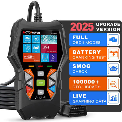 Picture of MOTOPOWER MP69040 Car OBD2 Scanner Check Engine Fault Code Reader Diagnostic Scan Tool, Black
