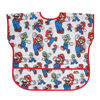 Picture of Bumkins Short Sleeve Bib for Girl or Boy, Toddler and Kids for 1-3 Years, Large Size, Essential Must Have for Junior Children, Eating, Mess Saving Soft Fabric Apron for Play, Nintendo Mario and Luigi