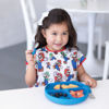 Picture of Bumkins Short Sleeve Bib for Girl or Boy, Toddler and Kids for 1-3 Years, Large Size, Essential Must Have for Junior Children, Eating, Mess Saving Soft Fabric Apron for Play, Nintendo Mario and Luigi