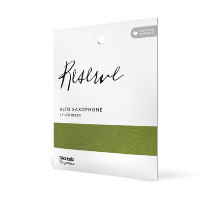 Picture of D’Addario Organic Reserve Alto Saxophone Reeds - Filed, Strength 2, 3-Pack