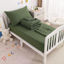 Picture of NTBAY Toddler Bedding Set - 4 Piece Soft and Breathable Crib Bedding Set for Boys and Girls, Includes Quilted Comforter, Fitted Sheet, Flat Top Sheet and Envelope Pillowcase, Olive Green