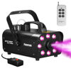 Picture of Fog Machine with 8 LED Lights, 500+ Watts Smoke Machine with Wireless Remote, Manual Control, Auto Mode-Perfect for Halloween Party Wedding Stage