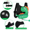 Picture of 3 in 1 Toddler Harness Leash + Baby Anti Lost Wrist Link, Accmor Cute Dinosaur Child Safety Harness Tether, Kids Walking Wristband Assistant Strap Belt for Parent Boys Outdoor Activity (Black)