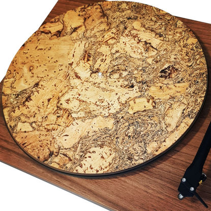 Picture of TazStudio Premium slipmat- Cork Turntable Mat for Better Sound Support on Vinyl LP Record Player- Decorative Specially Designed Cork [3mm Thick] Original Art Design-m4- special