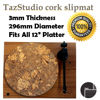 Picture of TazStudio Premium slipmat- Cork Turntable Mat for Better Sound Support on Vinyl LP Record Player- Decorative Specially Designed Cork [3mm Thick] Original Art Design-m4- special