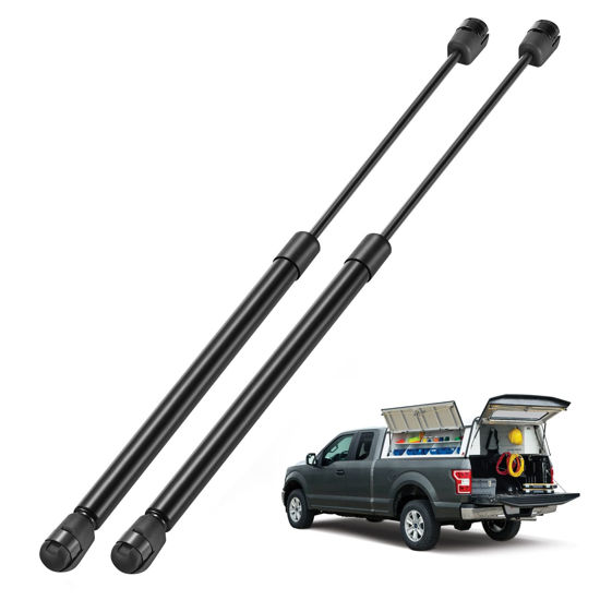 Picture of BDFHYK C16-02622 17in/28Lbs (127N) Gas Shocks Struts for Leer are SnugTop Camper Shell Truck Topper Rear Window, Truck Pickup Cab Canopy Door, Set of 2